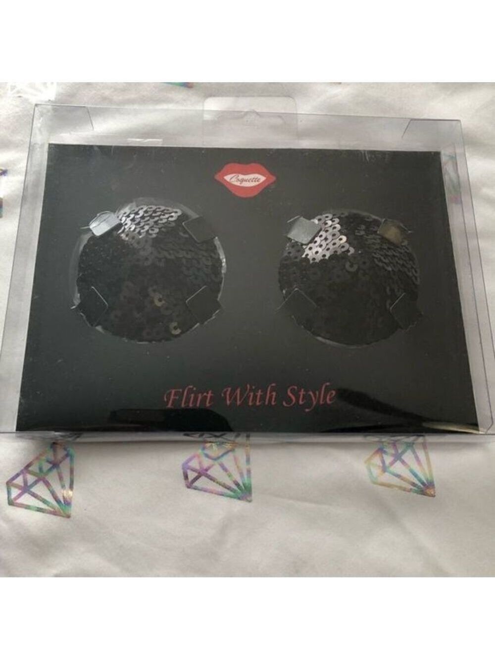 COQUETTE NWT black sequin coverups